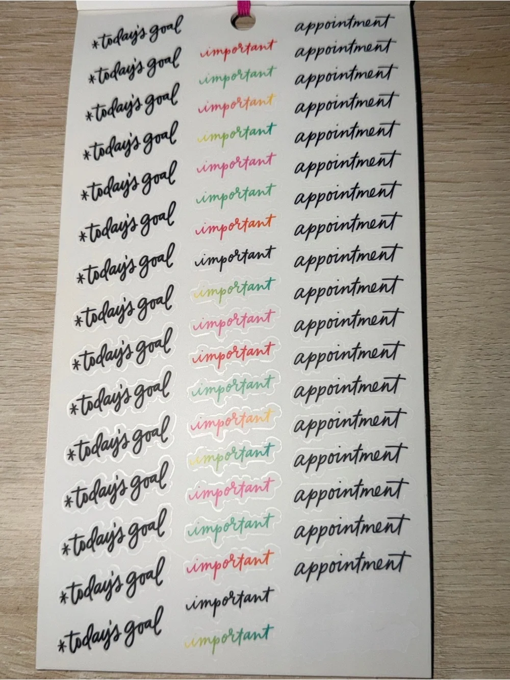 The Happy Planner Colorful Boxes Sticker Pack - Multicolor